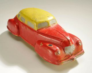 Vintage 1930 ' s Sun Rubber Co.  Art Deco Sedan Car S500R - 4 1/4 