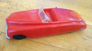 1950s Saunders Tool & Die Red Convertible Packard Toy Car Plastic Wind - Up