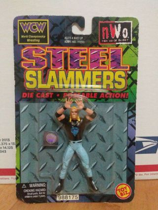 Wcw Nwo Diamond Dallas Page Toy Biz Steel Slammers 3 " Diecast Wwe Wwf Toybiz Ddp