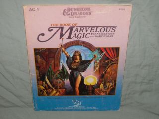 D&d 1st Ed Accessory - Ac4 The Book Of Marvelous Magic (hard To Find And Vg)