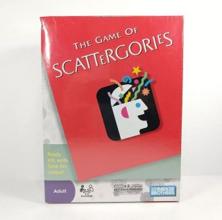 Scattergories Board Game Parker Brothers 2009