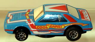 Dte 1978 Hot Wheels Scorcher Black Wheel Blue Ford Capri