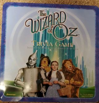 The Wizard Of Oz Trivia Board Game Collectible Tin,  By Pressman 1999 Inside