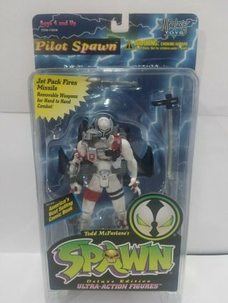 Pilot Spawn Mcfarlane Toys 1995 Deluxe Edition Ultra - Action Figures