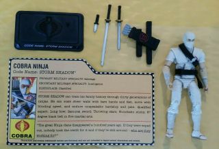 Hasbro Gi Joe 25th Anniversary Cobra Ninja Storm Shadow Complete