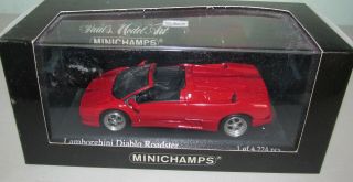 Minichamps 103580 Lamborghini Diablo Sports Car In Red