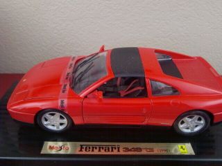 Maisto 1990 Ferrari 348ts Diecast Metal 1:18