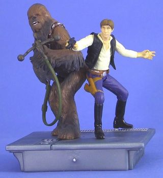 Star Wars 25th Anniversary Loose Potj Very Rare Han Solo & Chewbacca.  C - 10,