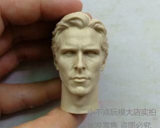 1/6 Scale Head The Best Blank Sculpt Batman Bruce Wayne Christian Bale Unpainted