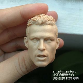 1/6 Scale Blank Head Sculpt Cristiano Ronaldo Unpainted Fit 12 " Fg