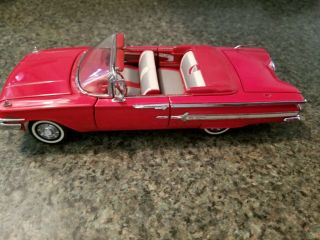 Franklin 1960 Chevrolet Impala Convertible Red 1:24