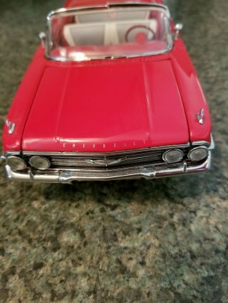 Franklin 1960 Chevrolet Impala Convertible Red 1:24 2