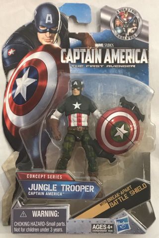 Marvel Captain America First Avenger Concept Jungle Trooper Cap Action Figure