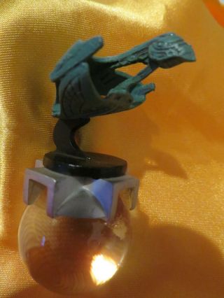 Star Trek Tng 10th Ann.  Chess Piece Silver Rook Romulan Warbird
