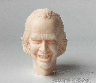 1/6 Scale Shocking Guy The Shining Jack Nicholson Blank Head Sculpt Unpainted C