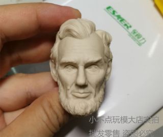 Custom 1/6 Scale Blank Head Sculpt Abraham Lincoln Unpainted