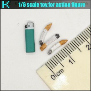 L35 - 04 1/6 Scale Action Figure Cigarettes,  Lighter Model