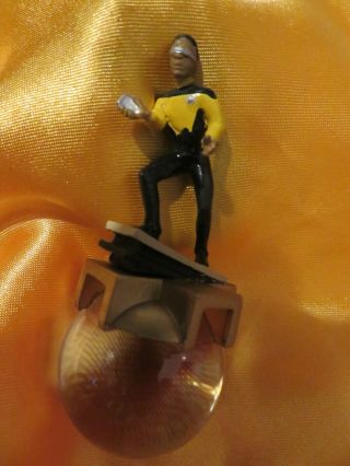 Star Trek Tng 10th Ann.  Replacement Chess Piece Gold Knight Geordi La Forge