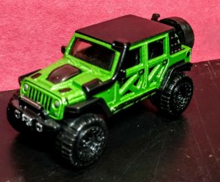 Hot Wheels Jeep Wrangler Unlimited Jku Custom Mojito Green 2018