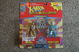 X - Men Special Metallic Edition Action Figures Maverick Trevor Fitzroy Wolverine