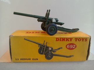 Dinky Toys By Meccano Medium Artillery Gun,  Totally,  Box