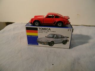 Tomica Porsche 930 Turbo Coupe F - 1 1:61 Scale Model