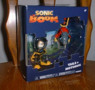 Sonic Boom Tails & Motobug 2 - Pack Action Figures Nib Tomy 4,  Sega