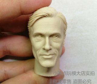 1/6 Scale Head Sculpt Inglourious Basterds Hans Landa Unpainted Smile Face