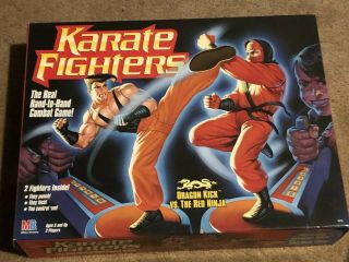 Karate Fighters Milton Bradley Handheld Dragon Kick VS Red Ninja 90s 2