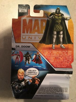 Dr.  Doom Marvel Universe On Card 3.  75” Hasbro 2