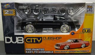 Jada Toys Dub City Dubshop 1987 Buick Turbo Regal Grand National Gn 1/24 Black