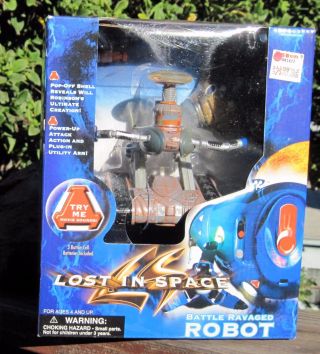 1997 Trendmasters Lost In Space Action Figure Battle Ravaged Robot Moc