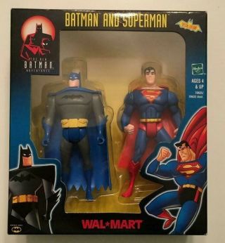 The Batman Adventures : 2001 Kenner Batman And Superman Wal - Mart 2 Pack