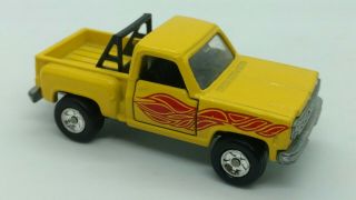 Tomica 1/77 No.  F44 Chevrolet Truck Yellow W/flames Made In Japan Doors Opens