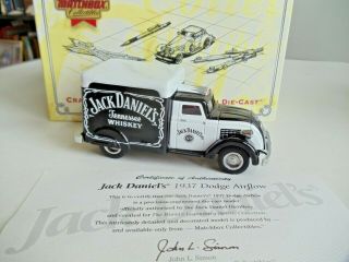 Diecast Jack Daniels 1937 Dodge Airflow Delivery Truck Matchbox Collectible