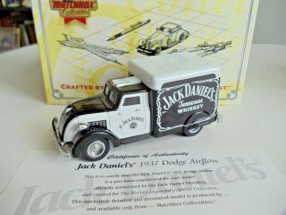 Diecast Jack Daniels 1937 Dodge Airflow Delivery Truck Matchbox Collectible 2
