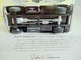 Diecast Jack Daniels 1937 Dodge Airflow Delivery Truck Matchbox Collectible 5