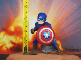Marvel Avenger Superhero Captain America Cake Topper Figure Decoration K1330 B1