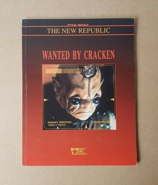 1993 Star Wars The Republic Wanted By Cracken Rpg Supplement West End Games