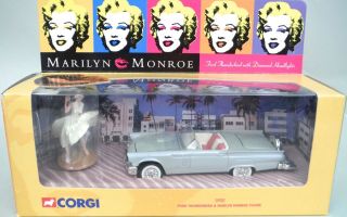 Marilyn Monroe Ford Thunderbird With Diamond Headlights Corgi Die - Cast Set 2001
