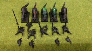 Aos Warhammer Dark Elves Cold One Knights Metal And Plastic