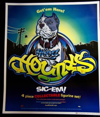 Hood Hounds Poster Sly The Blue - Nose Pitbull Pit Bull Terrier Dog