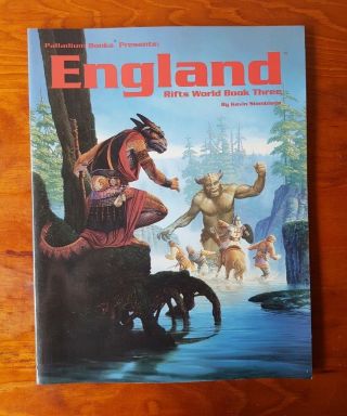 1995 Rifts World Rpg Book Three England Sourcebook Palladium Books Siembieda