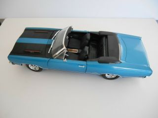 1:18 Ertl American Muscle - 1969 Plymouth Gtx Convertible - Blue - No Box