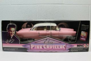 Elvis Presley 1955 Pink Cadillac 1/18 Scale Die Cast By Mrc