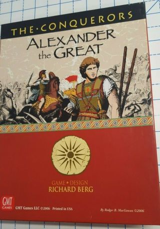 Gmt The Conquerors,  Alexander The Great,  2006,  Unpunched