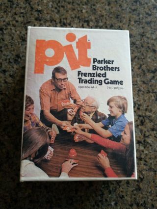 Parker Brothers Vintage (1973) Pit Card Game With Bell Complete