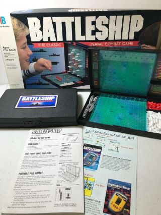 Vintage Battleship Board Game By Milton Bradley 1990 Complete W/ Instructions