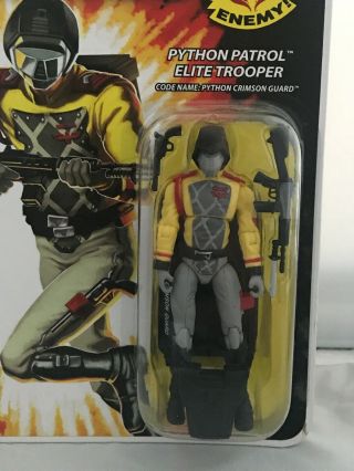 GI Joe Cobra Python Patrol Crimson Guard Elite Trooper Figure 25th Anniversary 2
