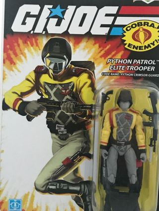 GI Joe Cobra Python Patrol Crimson Guard Elite Trooper Figure 25th Anniversary 3